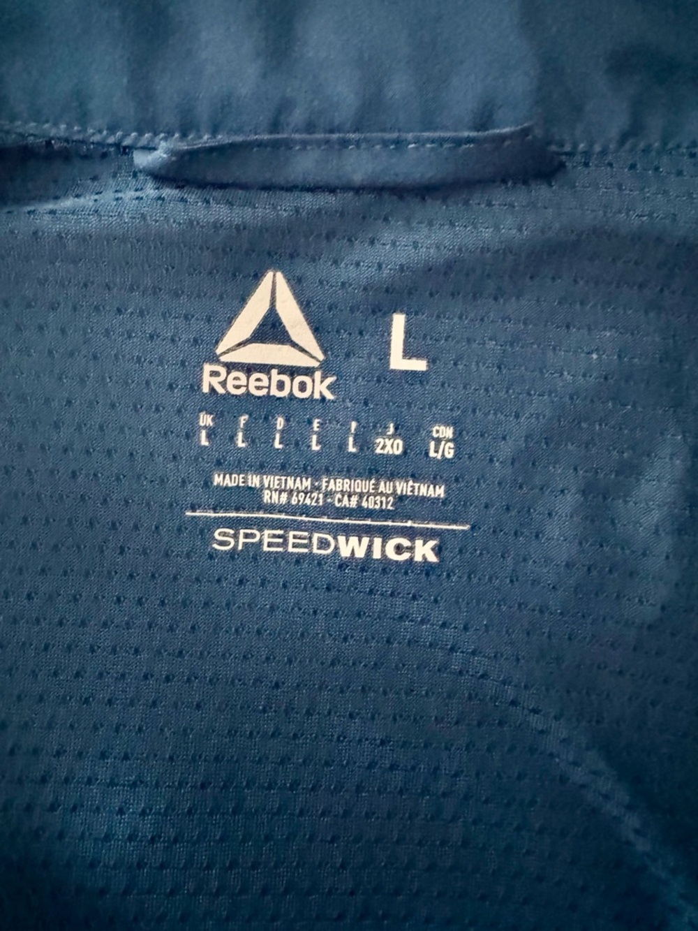 2/60$‎ Reebok Speedwick Running Jacket Blue Reflective size L - Picture 7 of 11